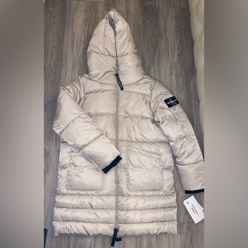 New Men’s Long Calvin Kline Puffer